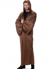 Brown Hooded Robe Brown Robe - Mens Halloween Costumes
